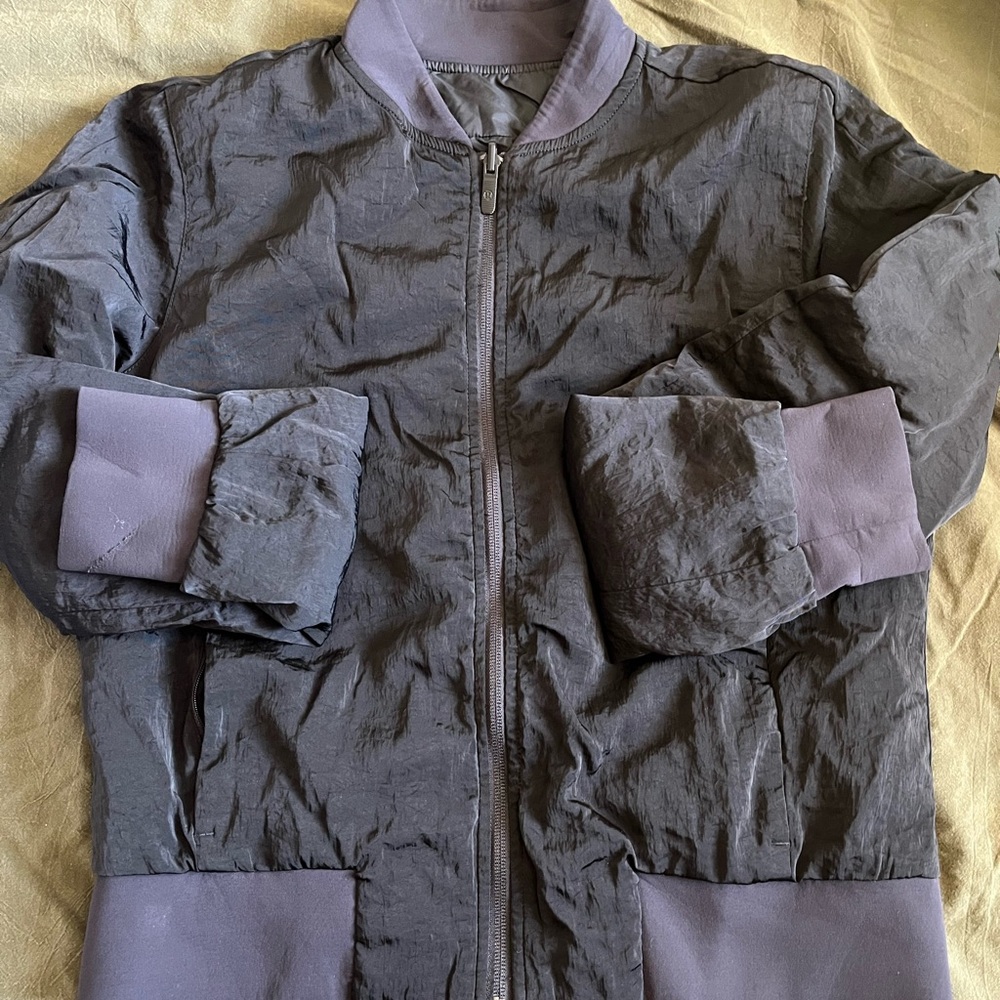 lululemon athletica Gray Bomber Jacket